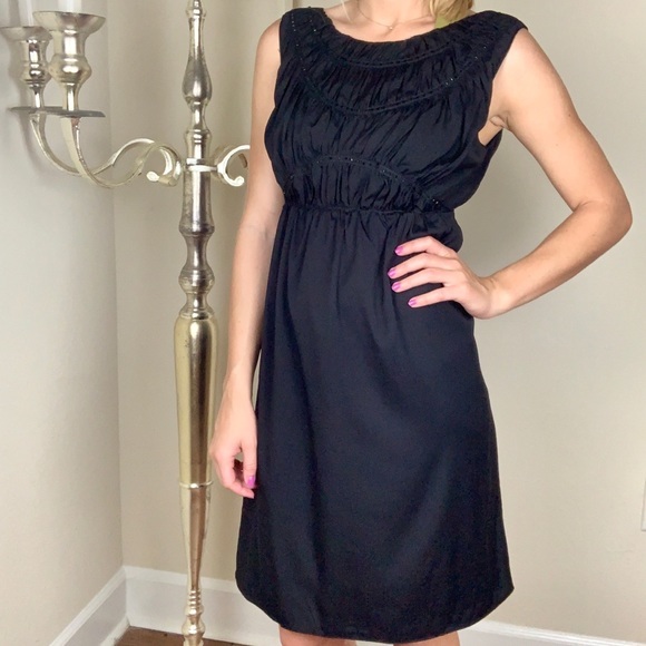 MAX Studio Special Edition Silk Max Studios Ruched Chest Sleeveless Dress - Picture 3 of 5